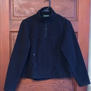 L.L. Bean vintage T Snap Pullover Fleece size sm
